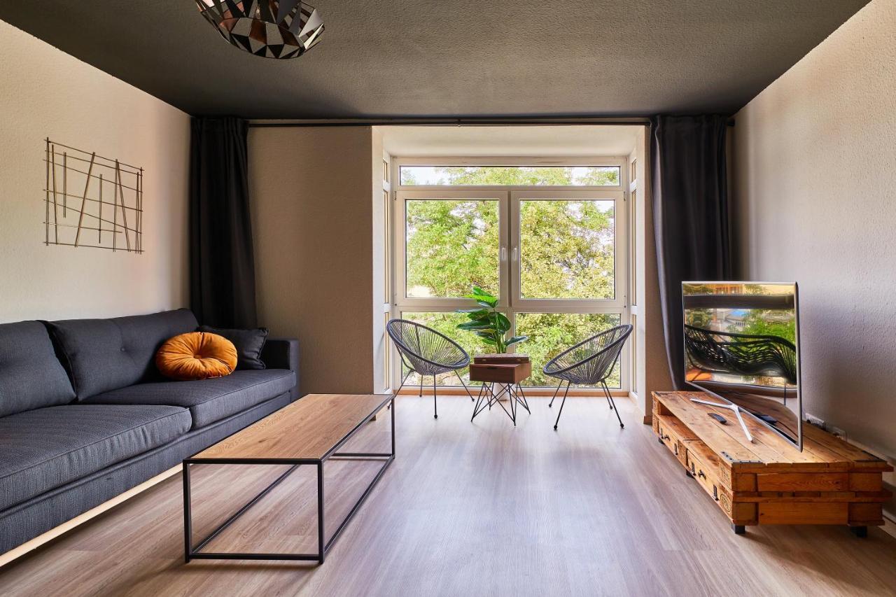 Spaciousliving Design Apartment - Central - Box Spring Bed - Exhibition Dresden Eksteriør bilde